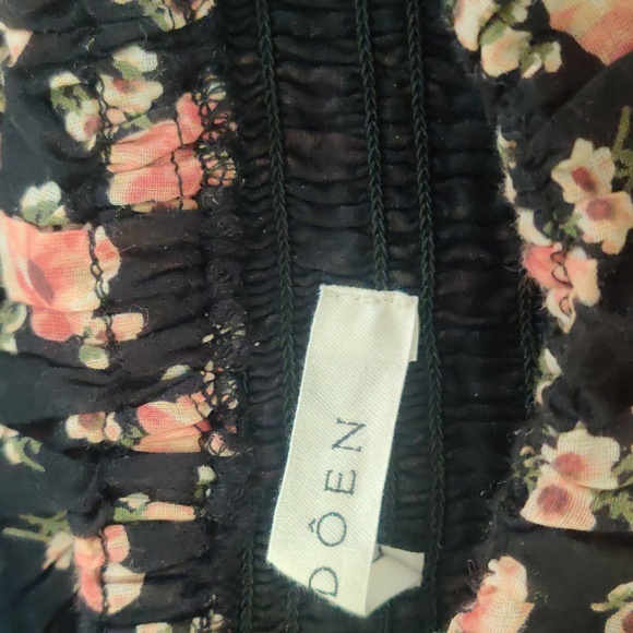 Doen Sol Shirred Cotton Maxi Dress in Poppy XS - Picture 8 of 10